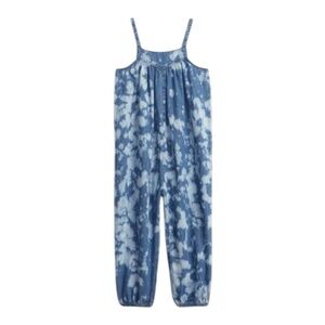 Gap‎ Toddler Girl Tie-Dye Denim Jumpsuit with Washwell, Size 18-24 Months